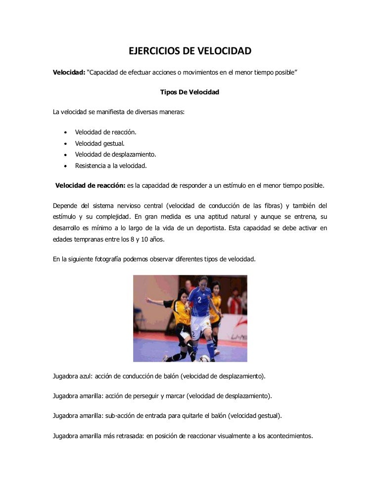 Como mejorar mi velocidad en el futbol